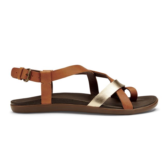 Olukai Women's Upena Sandal - Mustard / Bubbly US508-364